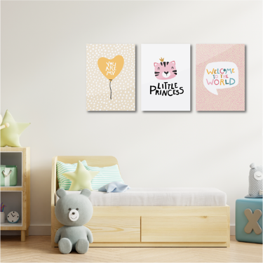 ACRYLIC PAINTINGS SET -  PRINCESS